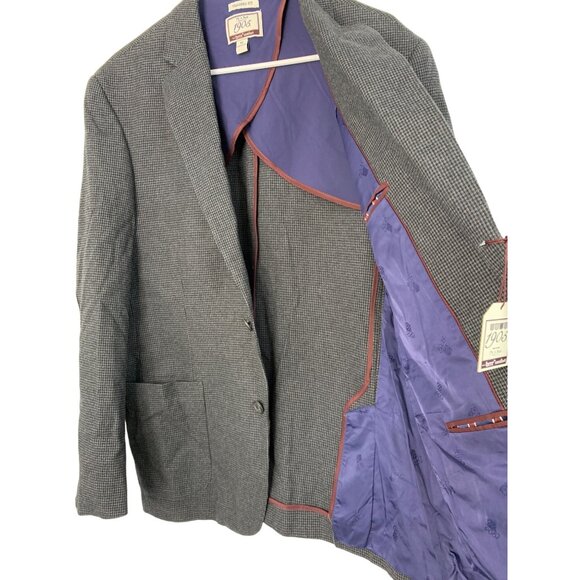 J.S. A. Bank Mens 1905 Tailored Fit Blazer With brrr° Comfort Gray XL 7807 44R - Picture 4 of 7